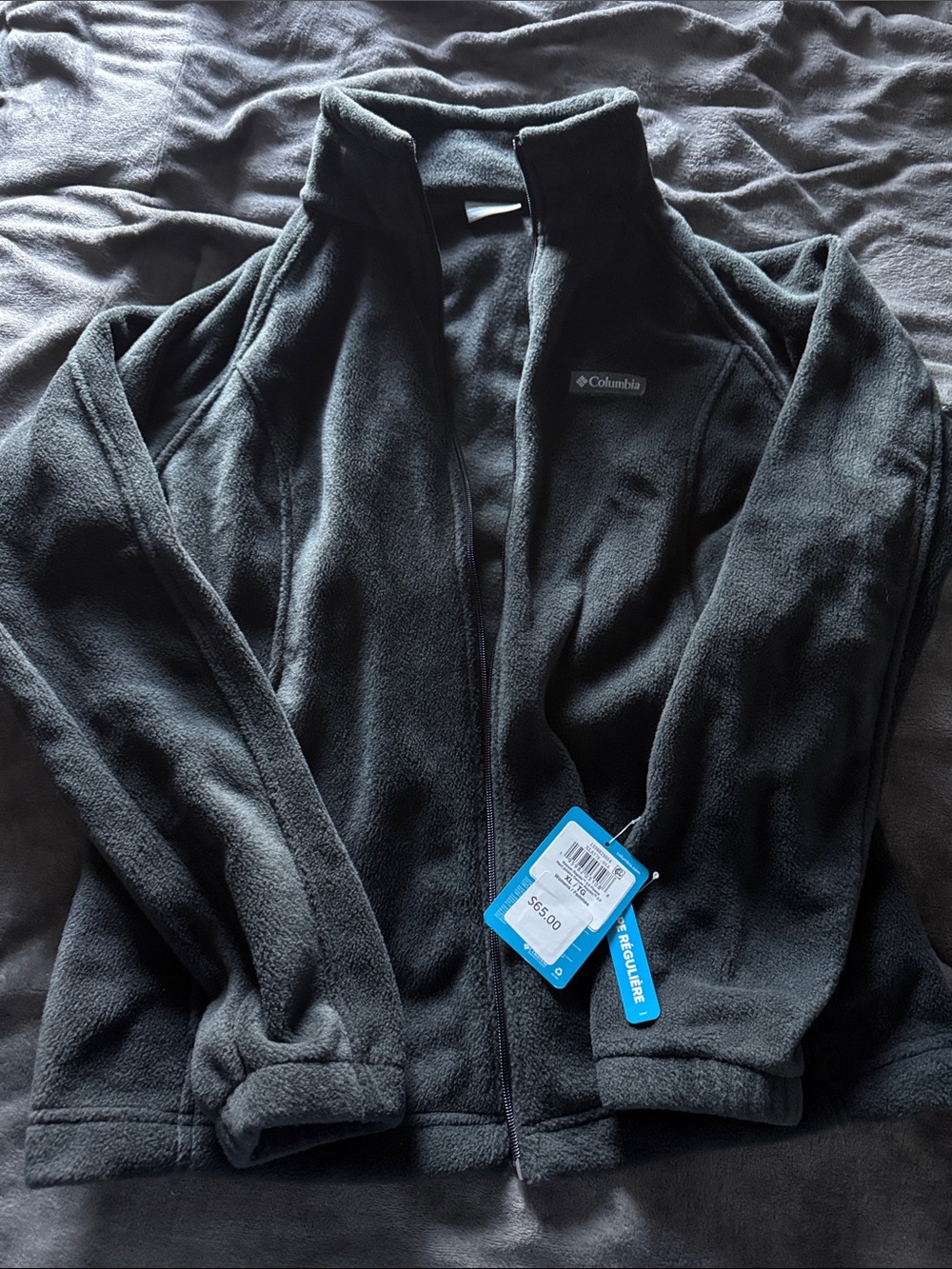 Columbia Men's Black Full-Zip Fleece Jacket
